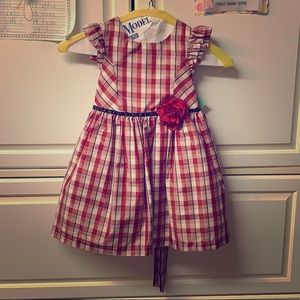Taffeta plaid holiday/ party dress